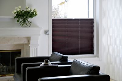 Plissee-Systeme, SG 8500, Room shot "Private Home", Oslo, Norway, Crush Dustblock®, Col 10100, BB24