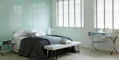 Horizontal-Jalousien, SG 8960, Wood slats, 50mm Soft White, Mystery tape