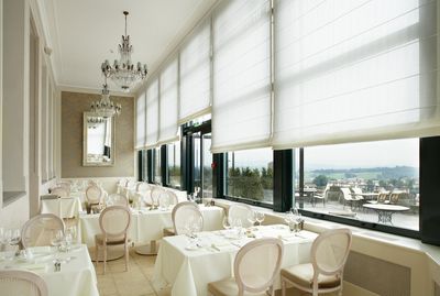 Raffrollo-Systeme, Colorama 1, Room shot "Hotel Chateau Gütsch", Lucerne, Switzerland